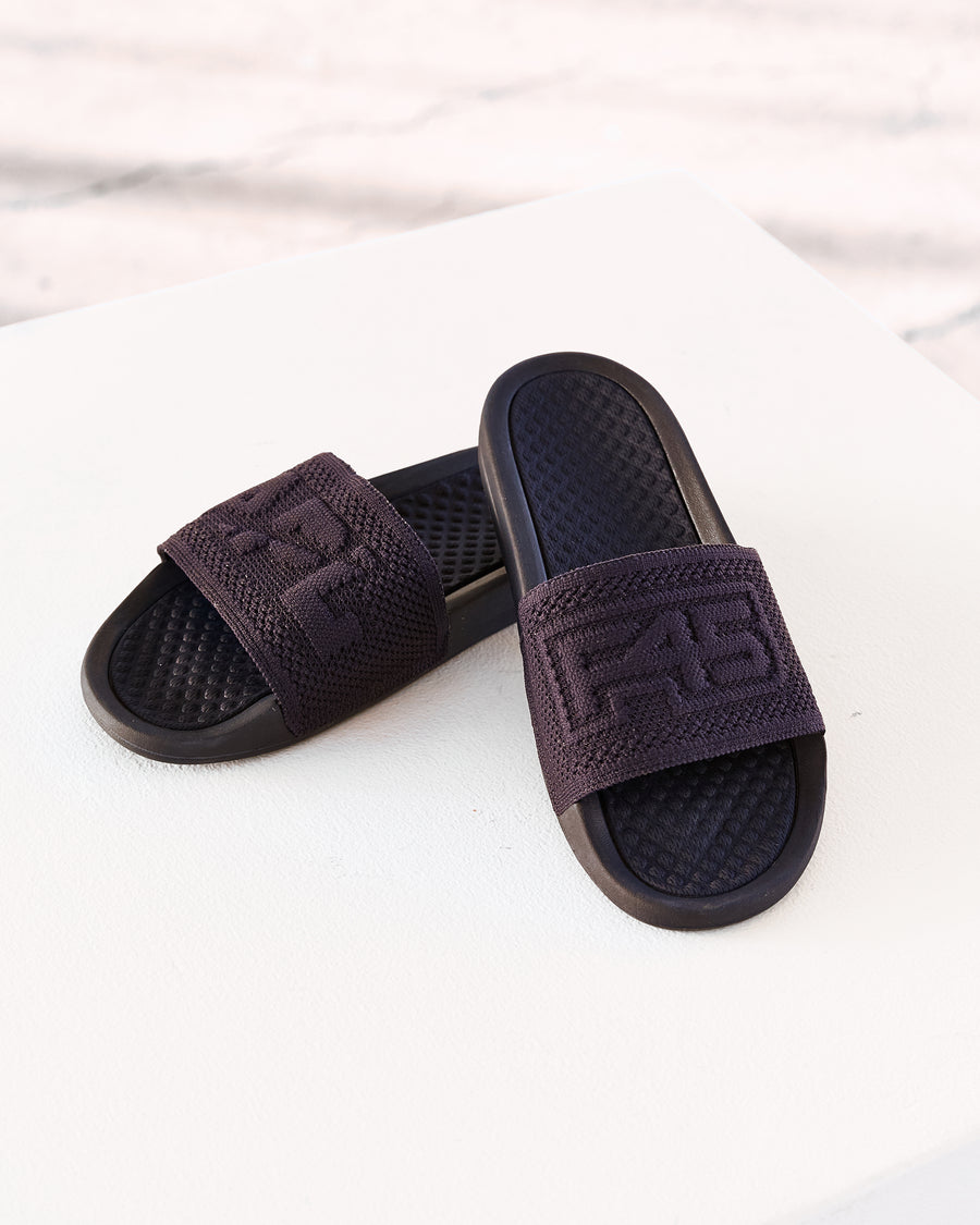 Womens Big Logo Slide - Navy