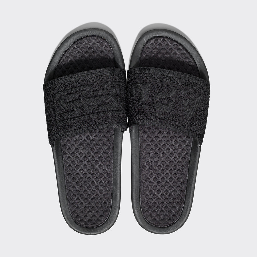 Womens Big Logo Slide - Black